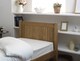 image 4 of 5ft King Size Antique honey pine,wood,wooden low foot end,solid panel bed frame.Shaker style