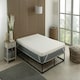 image 3 of Cool Quilted Memory Foam Mattress Topper - 2" Deep, Pressure-Relieving Support White | 1 Inch Thickness | Double