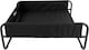 image 3 of Actiaspet Elevated Dog Bed Steel Frame Raised Pet Cot Black or Grey (Black, Large)