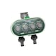 image 7 of Deluxe Twin Outlet Electric Automatic Garden Watering Timer Clock | Green | Green
