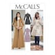 image 1 of McCall's 7848 Paper Sewing Pattern – Women’s Coats & Belts, Size B5 (8–10–12–14–16), Intermediate