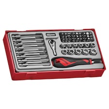 Teng Ttmdq49 Bit & Quick Chuck Driver Set, 49 Piece - 1/4in Drive - Multi Colour - One Size