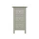 image 5 of Palma 3 Drawer Bedside Cabinet Pale Grey