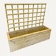 image 2 of Deluxe Extra Large Trough with Trellis - Timber - L58 x W183 x H52 cm - Partially Assembled | Brown
