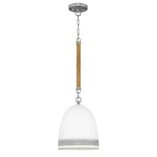 Hinkley Nash Dome Pendant Ceiling Light Traditional Antique Nickel 1x E27