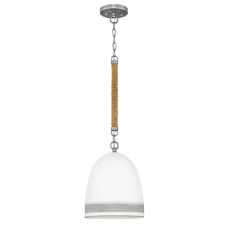 image 1 of Hinkley Nash Dome Pendant Ceiling Light Traditional Antique Nickel 1x E27