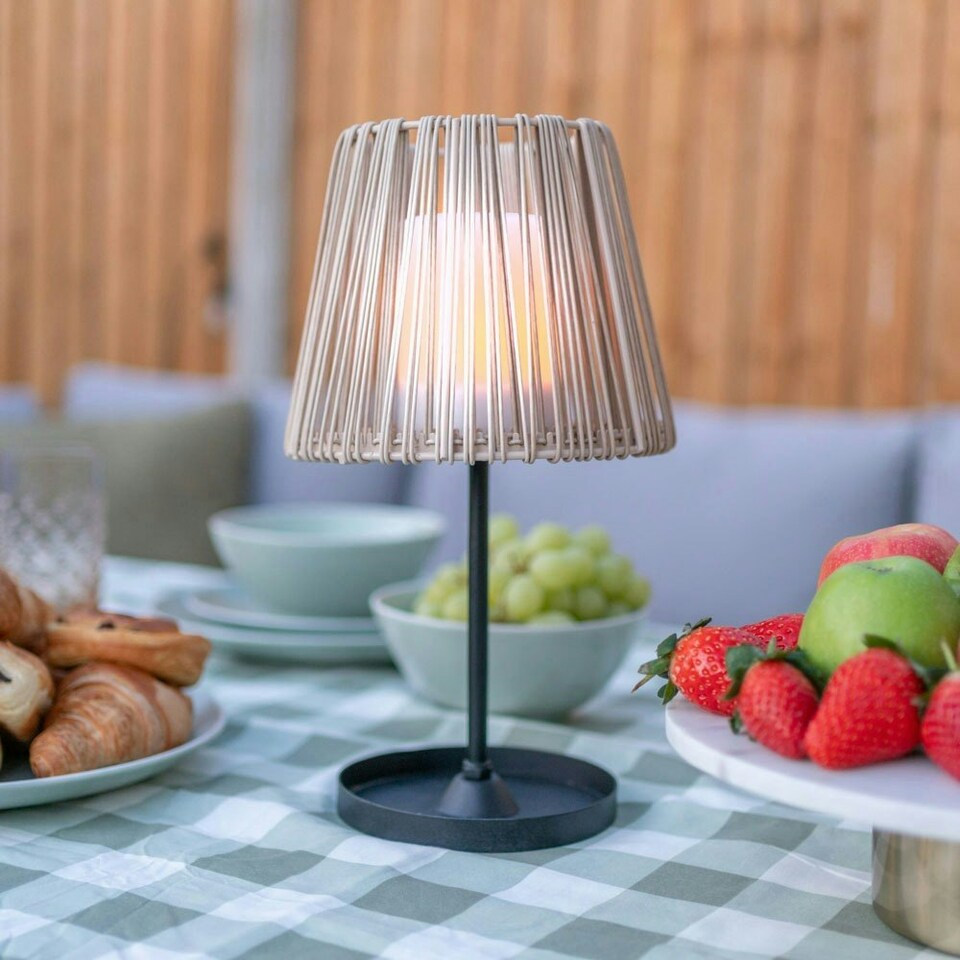 image 1 of ValueLights Brown Outdoor Table Lamp