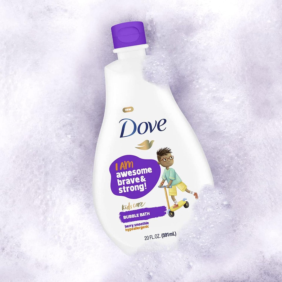 image 1 of Dove Kids Care Hypoallergenic Skin Care Awesome Bubble Bath Berry, 591ml, 2pk