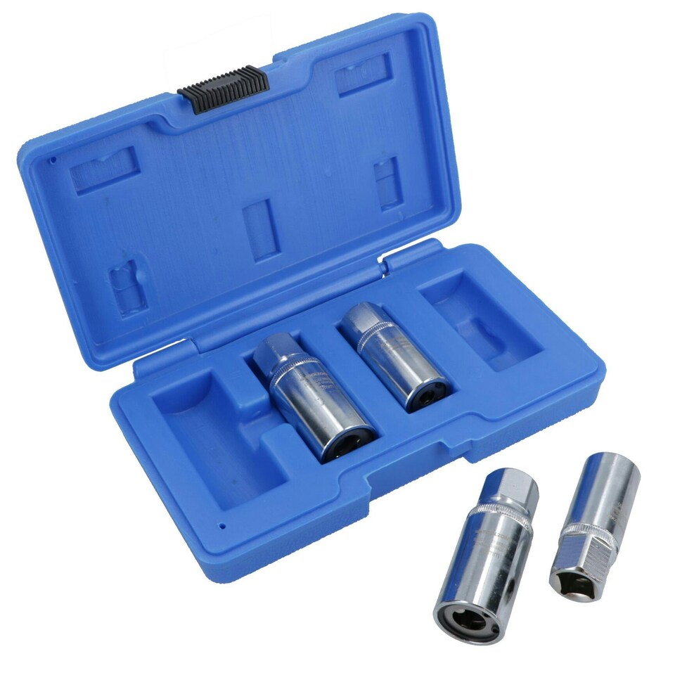 image 1 of Stud Extractor Roller Remover Bolt Removal Socket 4pcs Metric or Imperial TE254