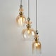 image 3 of BHS Seline 3 Light Cluster Ceiling Pendant, Satin Brass