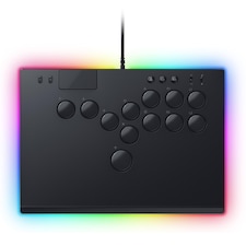 Kitsune - All-Button Optical Arcade Controller for PS5 and PC (Precise Quad Movement Button Layout, Razer Low-profile Linear Optical Switches, Slim, Portable Form Factor) Black