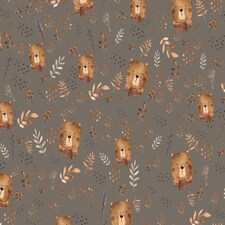 Brown Fur Back Sweatshirt Stretch Knit Fabric for Dressmaking, 155cm / 61" Wide - per metre