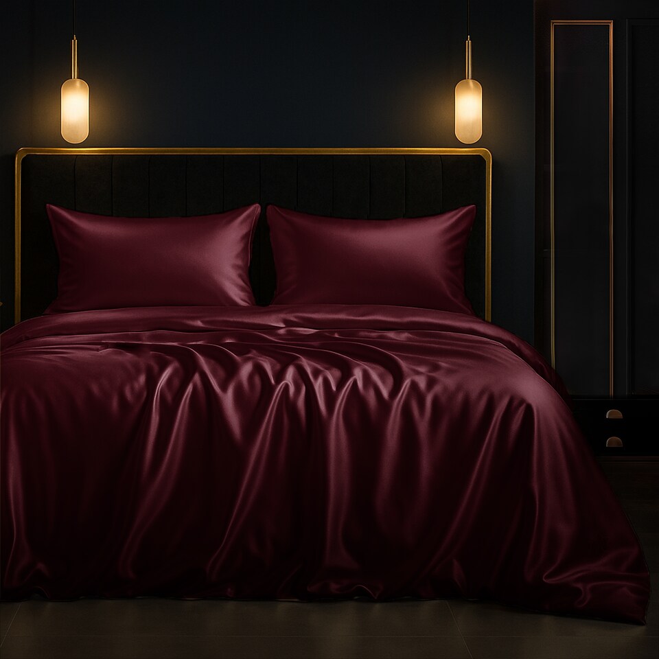 image 1 of Sweet Dreams Pure Mulberry Silk 19 momme Duvet Cover