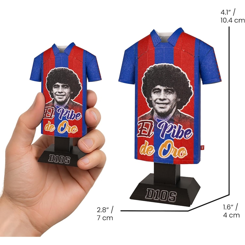 image 1 of RadStuff Metal Alloy Football Shirt - Maradona Alloy Shirt 1982/84