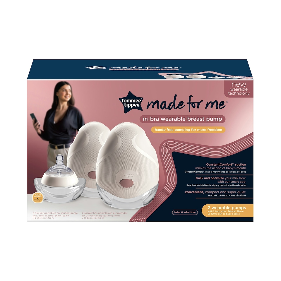 image 1 of Tommee Tippee Made for Me Double Electric Wearable Breast Pump