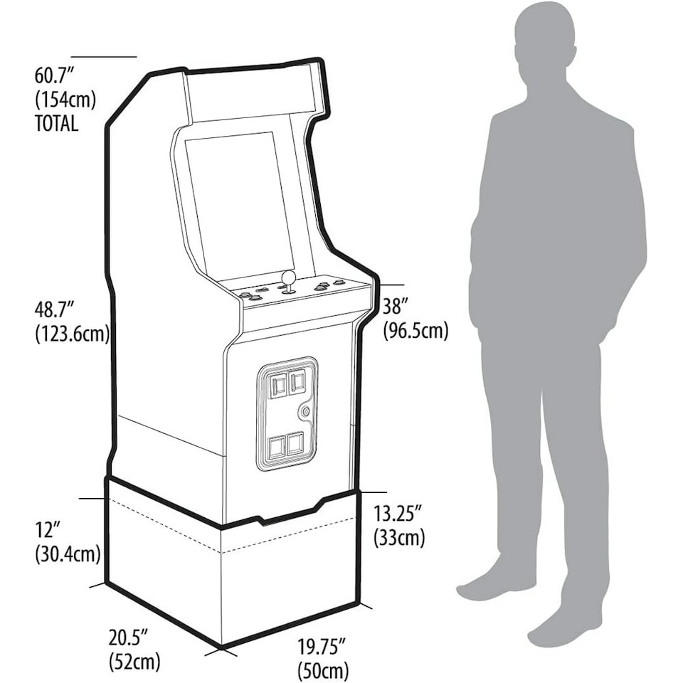 image 1 of Arcade1Up Pac-Mania Legacy 14-in-1 Wifi Enabled Arcade Machine White