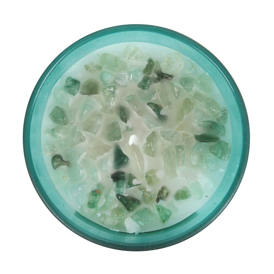 image 1 of Something Different Mint Heart Chakra Scented Candle - Teal - One Size