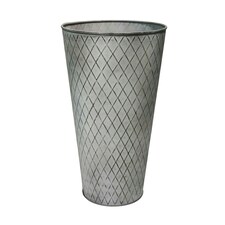 Outdoor Chatsworth Zinc Vase Grey