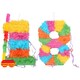 image 1 of Fax Potato Fax Potato Pinata Set with Stick & Blindfold - 18th Birthday / Anniversary - Rainbow