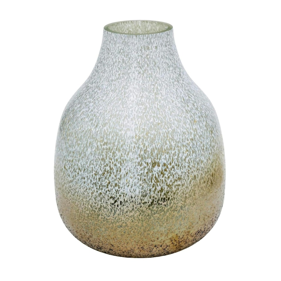 image 1 of Verre Round Frosted Vase - Glass - L21 x W21 x H25 cm - Gold | Grey