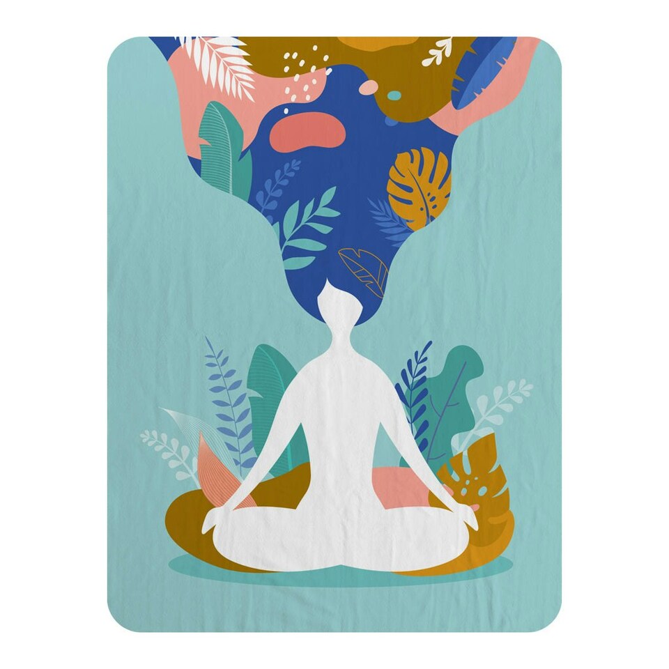 image 1 of mindfulness, meditation and yoga (Blanket)