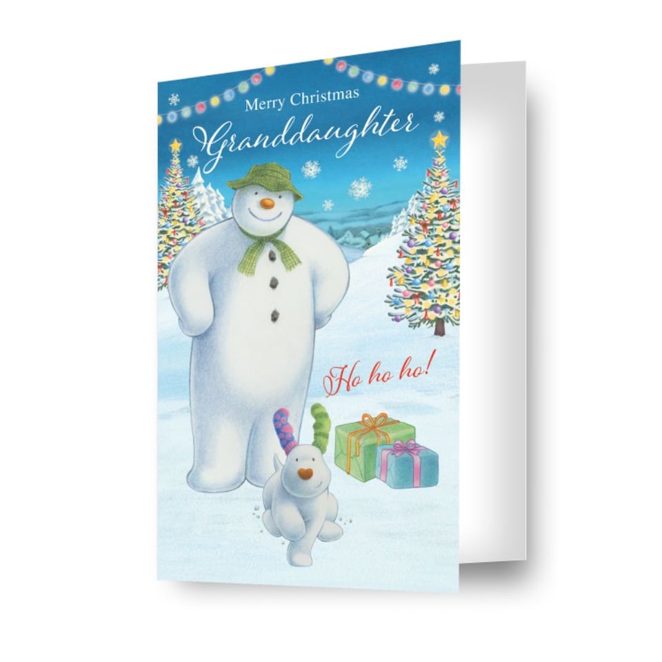 image 1 of The Snowman Granddaughter Christmas Card