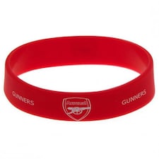 Arsenal FC Official Silicone Wristband - Red - One Size