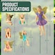 image 2 of GloBrite Set of 6 Mini Fairy Garden Ornaments Outdoor Decor