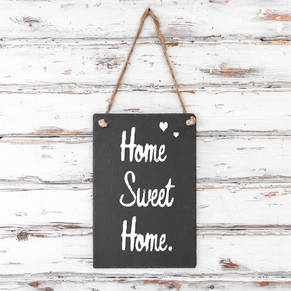 image 1 of Nicola Spring Slate Hanging Notice Board - 20 x 30cm - Natural