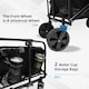 image 8 of Foldable Wagon Cart with Adjustable Handle for Camping Shopping