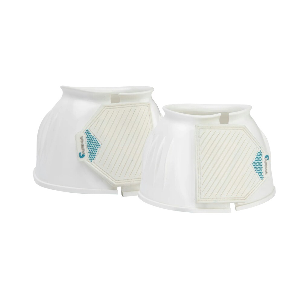 ARMA Gloss Horse Overreach Boots - White - Full