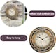 image 4 of Marco Paul 34cm Stone Slate Outside Clock and Thermometer | Multi