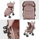 image 5 of Discovery Max Pushchair - 6 Months to 22kg (Approx. 4 Years*), Lightweight & Compact, UPF 50+ Hood, Luxury Footmuff, Cup Holder & Rain Cover (Dusky Pink)