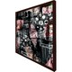 image 1 of Boho pattern with feathers (Picture Frame) Brown | XL