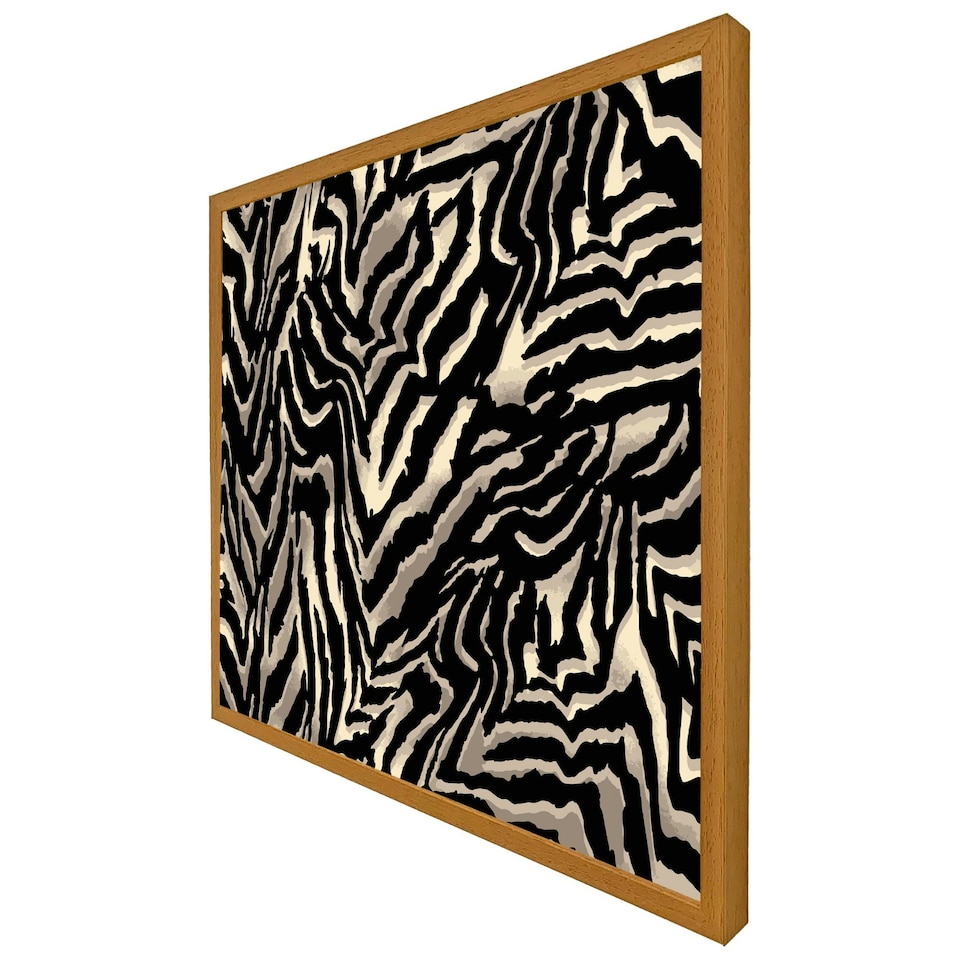 image 1 of Gold zebra print (Picture Frame) Brown | L