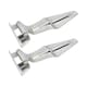 image 1 of 2 Pack 12" Stainless Steel Door Gate Strap Hinge Industrial Quality Heavy Duty | Silver