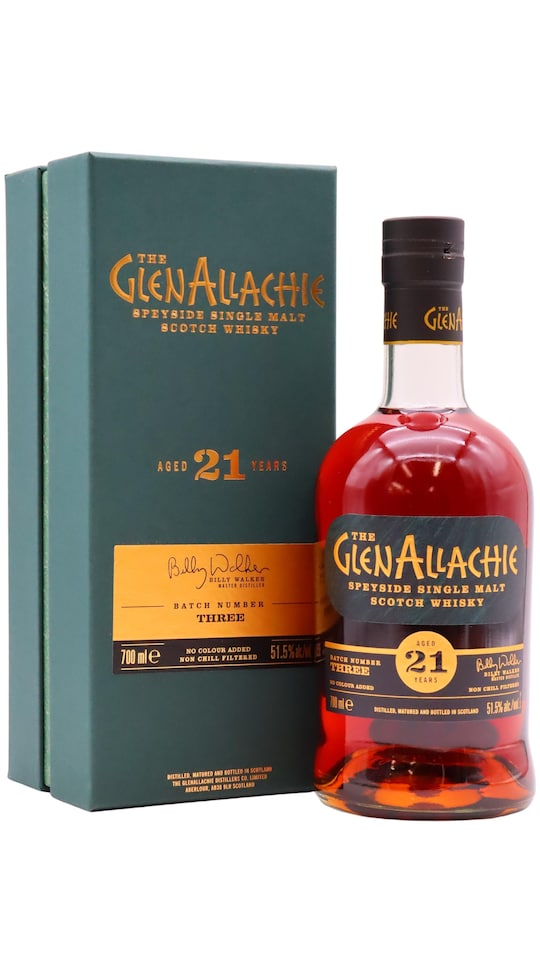 GlenAllachie - Cask Strength Batch No. 3 Single Malt Scotch 21 year old Whisky
