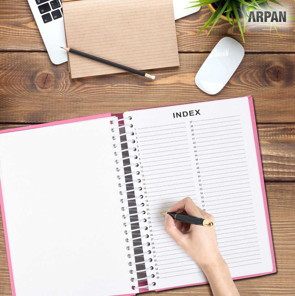 image 1 of ARPAN Self Adhesive Spiral Ring Binding Photo Album – 36 Sheets / 72 Sides – Large Sticky Page Scrapbook Memory Album for Photos, Keepsakes & Special Occasions