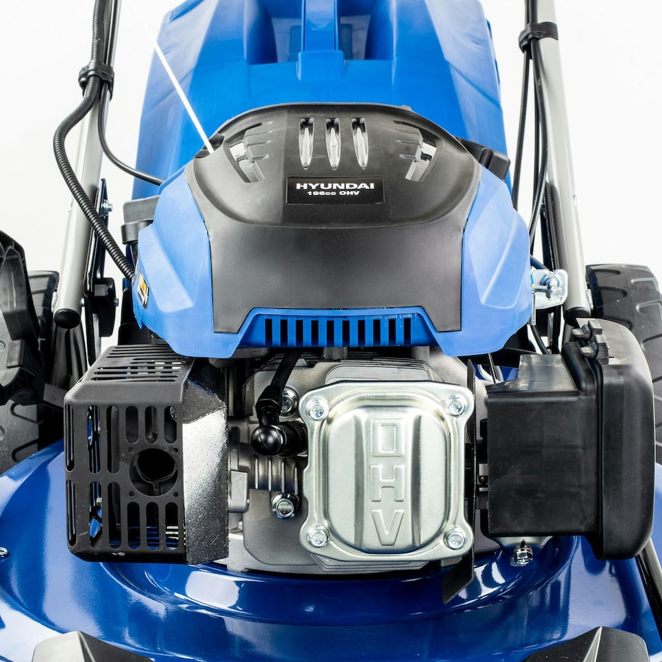 image 1 of Hyundai 22”/56cm 196cc 4-in-1 Electric-Start Self-Propelled Petrol Lawnmower | HYM560SPE