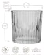 image 3 of Duralex Manhattan Vintage Whisky Glasses - 220ml - Pack of 6 | Clear | Clear