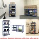 image 3 of Alivio 5 Tier Racking Shelf Heavy Duty Steel Unit  (Blue) Blue