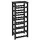 image 1 of Camilo 7-Tier Wine Rack Freestanding Holds 28 Bottles Home Bar Stand 108cm Stand | Black | Black