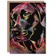 image 1 of Dog Lover Trippy Colourful Labrador Retriever Birthday Card