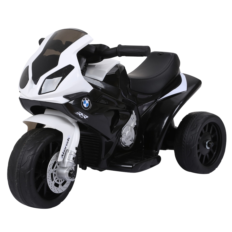 image 1 of HOMCOM BMW S1000RR Licensed 6V Kids Electric Motorbike 3 Wheel Ride on Motorcycle with Headlights Music for 18-36 Months, Black
