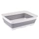 image 1 of Ashley Collapsible Plastic Washing Up Bowl - 7L - White/Grey | White | White/Grey