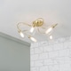 image 2 of BHS Arya Bathroom Flush Ceiling Light | Gold | Satin Brass | 1