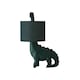 image 1 of ValueLights Kids Green Dinosaur Table Lamp with Drum Shade