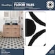 image 5 of Floorpops Tory Black Peel & Stick Floor Tiles, FP4278