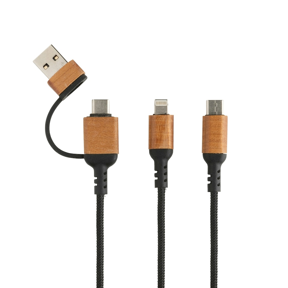 image 1 of XD Collection Ohio 6-In-1 Cable - Black - One Size