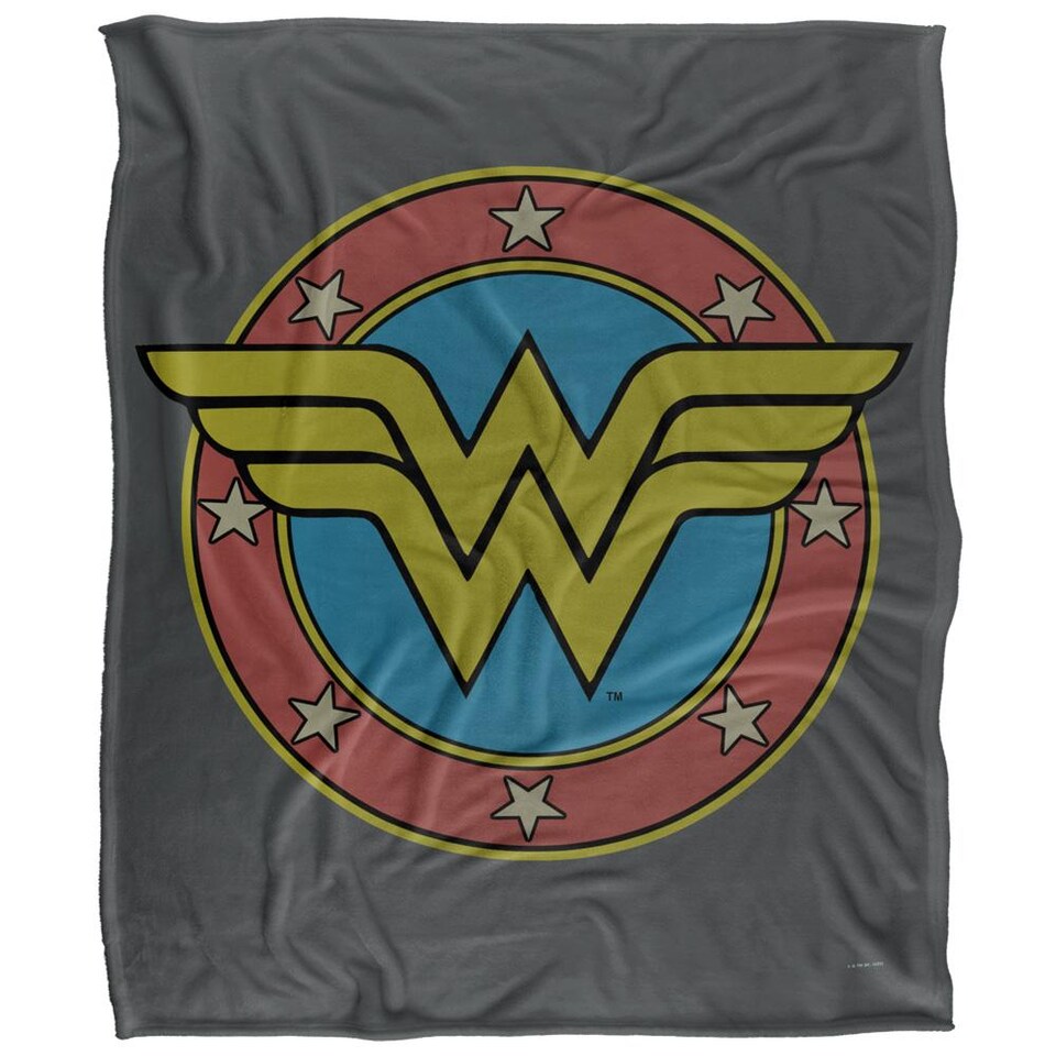 image 1 of Wonder Woman Vintage Logo Blanket